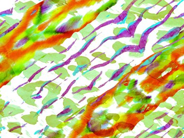 Suluboya Kamuflaj Tasarımı. Soyut Safari fayansı. Yeşil ve Aqua Menthe Zebra Cilt İzi. Hayvan kamuflajı arka planı. Afrika deseni. Çizgili, kusursuz desen. Geometrik Hayvan Dokusu.