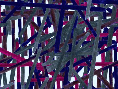 Bauhaus Kusursuz Düzen. Suluboya Geometrik İndigo, Mavi Çizgiler Tasarımı. Sanat Organik Geo Arkaplanı. Büyük Çağdaş Küçük Yazdırma. Moda Eğlencesi Soyut Boyası Suluboya Renk Çizgileri.