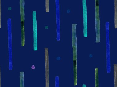 Bauhaus Kusursuz Düzen. Suluboya Geometrik İndigo, Mavi Çizgiler Tasarımı. Sanat Organik Geo Arkaplanı. Büyük Moda Asgari Baskısı. Moda Eğlencesi Soyut Boyası Suluboya Renk Çizgileri.