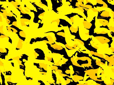 Geometrik hayvan dokusu. Afrika deseni. Çizgili, kusursuz desen. Safran sarısı ve siyah suluboya kamuflaj tasarımı. Soyut Safari fayansı. Zebra Deri İzi. Hayvan Kamuflajı Arkaplanı.