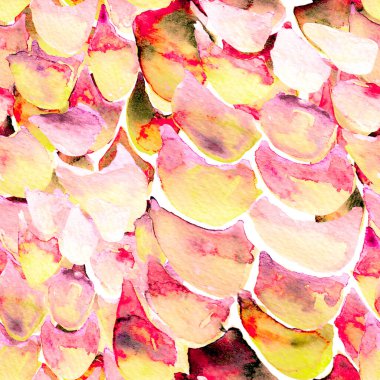 Terracotta Kırmızı Yılan Kusursuz Şablon. Suluboya El Çizilmiş Piton Yazısı. Kobra Derisi Egzotik Doku. Geometrik Yılan Arkaplanı. Zehir ve Yılan derisi. Suluboya El Boyalı Döşeme Deseni.