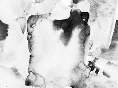 Psikedelik Kâğıt. Klasik Doku İllüstrasyonu. Tek renkli ve gri ölçekli Geometrik Suluboya Kumaş Tasarımı. Sıvı, dikişsiz kiremit. Suluboya kusursuz desen. Soyut Doku Arkaplanı.