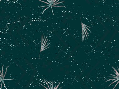 Yeşil egzotik desen. Canavar yaprakları ve amber çiçekleri yaz baskısı. Hawaii tişörtü ve mayo fayansı. Yatay Kaliforniya doğal doku tasarımı. Aşırı doğal botanik tasarımı.