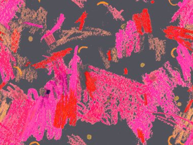 Güzel pastel boya dokusu. Kırmızı Üzerine Şirin Büyük Sanatsal Şekiller, Yatay Şablon İçin Pembe Arkaplan. Büyük Modern Asgari Baskı. Moda Boya Dokusu.