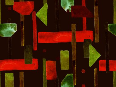 Bauhaus Kusursuz Düzen. Suluboya Geometrik Kırmızı Pembe Çizgiler Tasarımı. Sanat Organik Geo Arkaplanı. Büyük Moda Asgari Baskısı. Moda Eğlencesi Soyut Boyası Suluboya Renk Çizgileri.