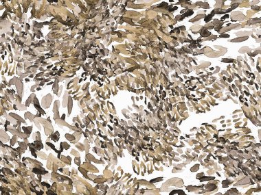 Siyah ve Beyaz Leopar desensiz. Suluboya El Çita Yazısı. Vahşi Cilt Egzotik Doku. Geometrik Kürk arka planı. Leopar ve Jaguar Deri. Suluboya El Boyalı Cilt Deseni.