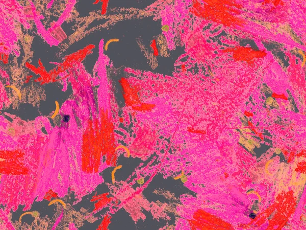 Modern Doodle Header. Kırmızı Üzerine Sevimli Büyük Çağdaş Geometrik Kusursuz Desen, Yatay Şablon İçin Pembe Arkaplan. Büyük Yaratıcı Asgari Yazdırma. Pastel Doodle Başlığı.