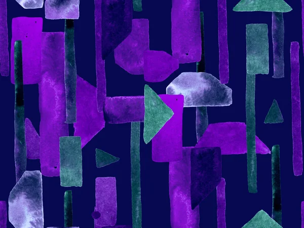 Bauhaus Kusursuz Düzen. Suluboya Geometrik İndigo, Mavi Çizgiler Tasarımı. Sanat Organik Geo Arkaplanı. Büyük Moda Asgari Baskı. Moda Eğlencesi Soyut Boyası Suluboya Renk Çizgileri.