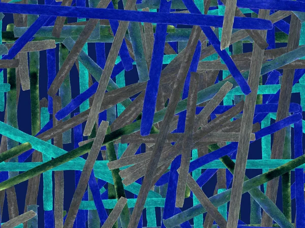 Bauhaus Kusursuz Düzen. Suluboya Geometrik İndigo, Mavi Çizgiler Tasarımı. Sanat Organik Geo Arkaplanı. Büyük Çağdaş Asgari Yazdırma. Moda Eğlencesi Soyut Boyası Suluboya Renk Çizgileri.