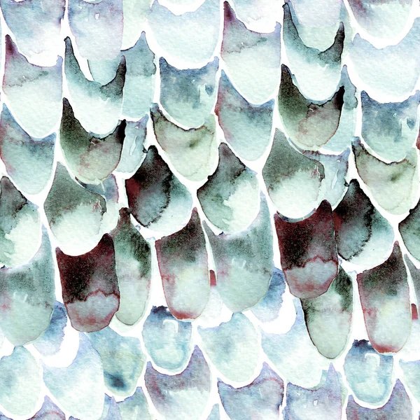 Mavi Turkuaz Yılan Kusursuz Şablon. Suluboya El Çizilmiş Piton Yazısı. Kobra Derisi Egzotik Doku. Geometrik Yılan Arkaplanı. Zehir ve Yılan derisi. Suluboya El Boyalı Döşeme Deseni.