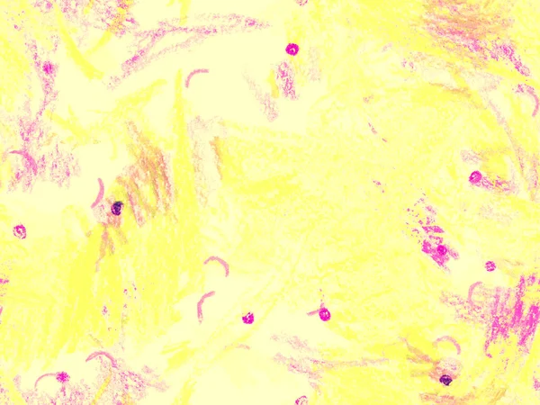 Modern Doodle Header. Yatay Şablon için Sarı Arkaplanda Sevimli Büyük Çağdaş Geometrik Kusursuz Desen. Büyük Moda Asgari Baskı. Pastel Doodle Başlığı.