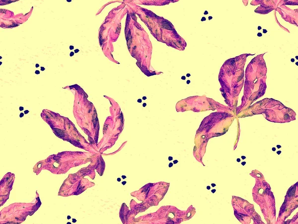 Sarı pembe egzotik desen. Canavar ve amber çiçekleri tropik buket. Doymuş büyük çiçekli mayo izi. Yatay romantik vahşi vektör egzotik fayans. Güzel bahar botanik tasarımı.