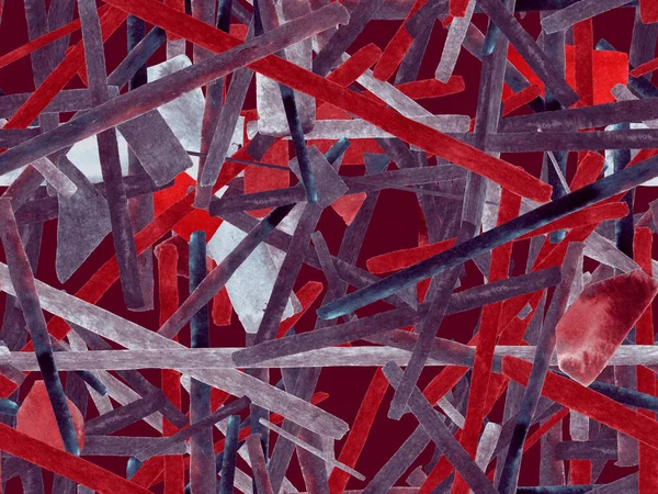 Bauhaus Kusursuz Düzen. Suluboya Geometrik Kırmızı Pembe Çizgiler Tasarımı. Sanat Organik Geo Arkaplanı. Büyük Sanatsal Asgari Baskı. Moda Eğlencesi Soyut Boyası Suluboya Renk Çizgileri.