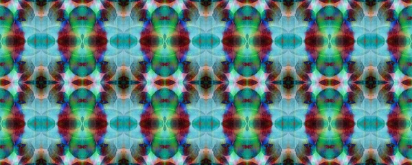 Sembol geometrik mayo deseni. Boyalı fırça Aztek arka planı. Kilim Rastgele Halı dokusu. Mavi, Gri, Kırmızı Pastel Eğlenceli Dikdörtgen İkat İlişkisi. Etnik Kusursuz Düzen. Suluboya Etnik Tasarım. 