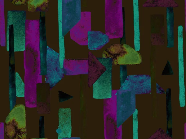 Bauhaus Kusursuz Düzen. Suluboya Geometrik Mor Çizgiler Tasarımı. Sanat Organik Geo Arkaplanı. Büyük Modern Asgari Baskı. Moda Eğlencesi Soyut Boyası Suluboya Renk Çizgileri.