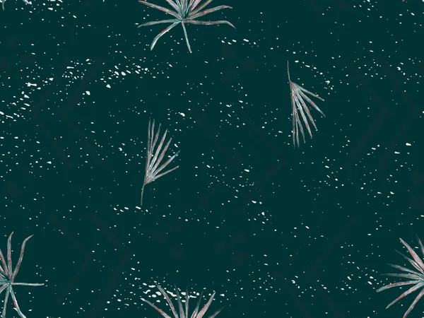 Yeşil egzotik desen. Canavar yaprakları ve amber çiçekleri yaz baskısı. Hawaii tişörtü ve mayo fayansı. Yatay Kaliforniya doğal doku tasarımı. Aşırı doğal botanik tasarımı.