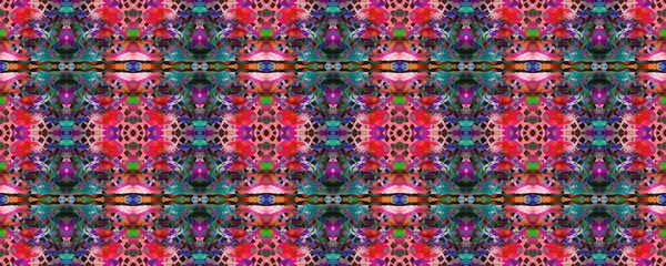 Boyalı fırça Aztek arka planı. Suluboya Etnik Tasarım. Mavi, Kırmızı, Yeşil Pastel Eğlenceli Dikdörtgen İkat İlişkisi. Etnik Kusursuz Düzen. Sembol geometrik mayo deseni. Kilim Halı Rastgele Dokusu. 