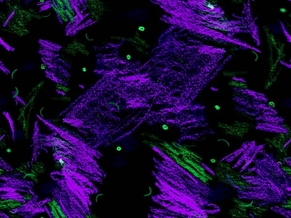 Soyut Başlık Deseni. Sevimli Büyük Moda Geometrik Mavinin Kusursuz Şablonu, Yatay Şablon için İndigo Arkaplanı. Büyük Moda Asgari Baskı. Sanatsal Başlık Deseni.