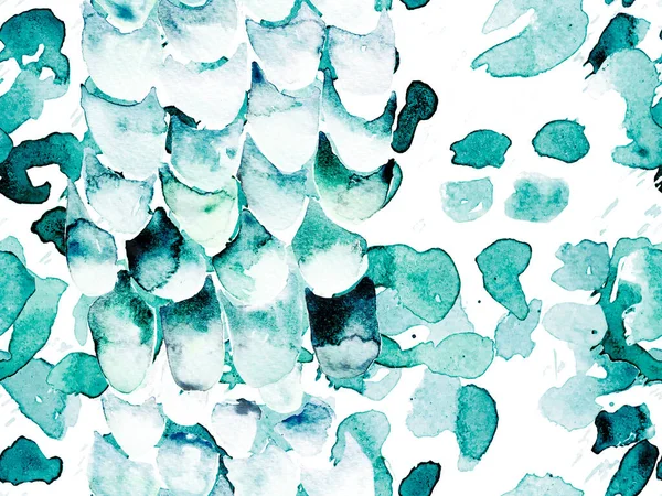 Mavi leopar desensiz Indigo deniz mavisi. Suluboya El Çita Yazısı. Vahşi Cilt Egzotik Doku. Geometrik Kürk arka planı. Leopar ve Jaguar Deri. Suluboya El Boyalı Cilt Deseni.