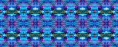 Boyalı fırça Aztek arka planı. Sembol geometrik mayo deseni. Mavi, Kırmızı, Siyah Pastel Eğlenceli Dikdörtgen İkat İlişkisi. Etnik Kusursuz Düzen. Suluboya Etnik Tasarım. Kilim Halı Rastgele Dokusu. 