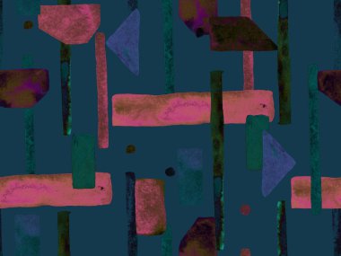 Bauhaus Kusursuz Düzen. Suluboya Geometrik Mor Çizgiler Tasarımı. Sanat Organik Geo Arkaplanı. Büyük Modern Asgari Baskı. Moda Eğlencesi Soyut Boyası Suluboya Renk Çizgileri.