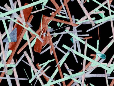 Bauhaus Kusursuz Düzen. Suluboya Geometrik İndigo, Mavi Çizgiler Tasarımı. Sanat Organik Geo Arkaplanı. Büyük Modern Asgari Baskı. Moda Eğlencesi Soyut Boyası Suluboya Renk Çizgileri.