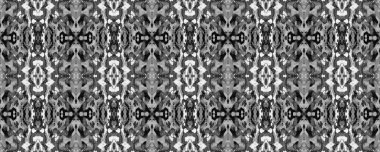 Geometrik Etnik Kusursuz Düzen Eğlenceli Simetrik Sınır Uyumu. Ikat Yatay Doku. Greyscale Suluboya El Çizim Batik. Psikedelik Halk Arkaplanı. Allover Etnik Mayo Tasarımı