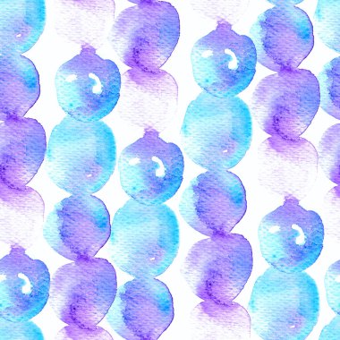 Tatlı geometrik suluboya deseni. Islak sıvı fırça boya motifi. Soyut küre şablon tasarımı. Suluboya çok az mayo dairesi izi. Moda, basit bir süs. Modern mürekkep arkaplanı.