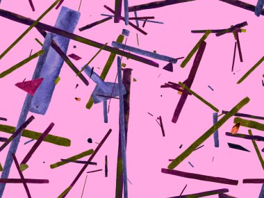 Bauhaus Kusursuz Düzen. Suluboya Geometrik Kırmızı Pembe Çizgiler Tasarımı. Sanat Organik Geo Arkaplanı. Büyük Olağandışı Asgari Parmak izi. Moda Eğlencesi Soyut Boyası Suluboya Renk Çizgileri.