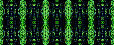 Etnik Kusursuz Düzen. Suluboya Etnik Tasarım. Boya fırçası Python arka planı. Sembol geometrik mayo deseni. Turkuaz ve siyah Yılan Derisi Rastgele Doku. Eğlenceli Dikdörtgen İkat Uyumu.