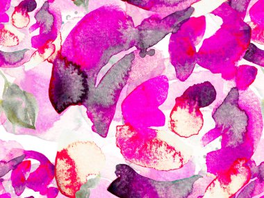 Egzotik Mayo Tasarımı. Hawaii Kova Parmak izi. Suluboya Güller, Şakayık ve Yapraksız Kalıp. Klasik Peonie Eco Rapport. Yaz Çiçeği Arkaplanı. Botanik Çiçek İllüstrasyonu.