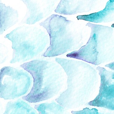 Turkuaz Mavi Yılan Tasarımı. Suluboya El Çizilmiş Piton Yazısı. Kobra Derisi Egzotik Doku. Geometrik Yılan Arkaplanı. Zehir ve Yılan derisi. Suluboya El Boyalı Arkaplan.