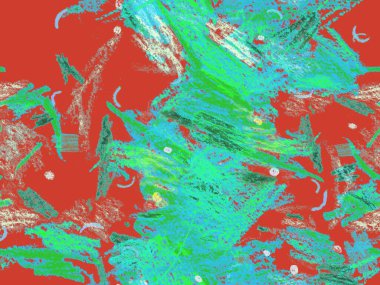 Etnik El Çekim Başlığı. Kırmızı, Yeşil, Mavi Yatay Şablon Üzerine Şirin Büyük Sanatsal Kusursuz Şekil. Büyük Sanatsal Asgari Baskı. Geometrik El Çizim Başlığı.