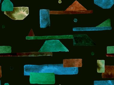 Bauhaus Kusursuz Düzen. Suluboya Geometrik Yeşil Teal Çizgileri Tasarımı. Sanat Organik Geo Arkaplanı. Büyük Moda Asgari Baskı. Moda Eğlencesi Soyut Boyası Suluboya Renk Çizgileri.