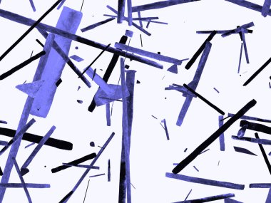 Bauhaus Kusursuz Düzen. Suluboya Geometrik İndigo, Mavi Çizgiler Tasarımı. Sanat Organik Geo Arkaplanı. Büyük Yaratıcı Asgari Yazdırma. Moda Eğlencesi Soyut Boyası Suluboya Renk Çizgileri.