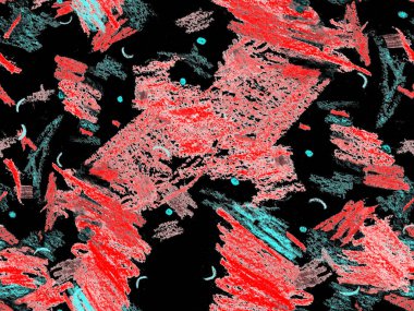 Modern Yazı Başlığı. Kırmızı Üzerine Sevimli Büyük Moda Geometrik Kusursuz Desen, Yatay Şablon İçin Pembe Arkaplan. Büyük Çağdaş Küçük Yazdırma. Tebeşir Yazı Başlığı.