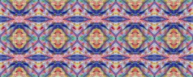 Kilim Rastgele Halı dokusu. Suluboya Etnik Tasarım. Boyalı fırça Aztek arka planı. Mavi, Kırmızı, Yeşil Pastel Eğlenceli Dikdörtgen İkat İlişkisi. Etnik Kusursuz Düzen. Sembol Geometrik Mayo Şablonu. 