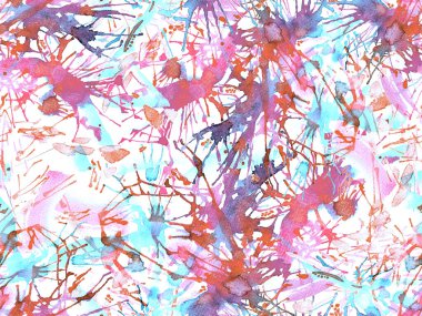 Püskürme izi yok. Kırmızı suluboya fırça darbesi grunge tasarımı. Suluboya soyut sıçrama boyası tasarımı. Elle çizilmiş mürekkep lekeleri. Toprak sıçrama deseni. Sıvı damlayan fırça sonsuz iz.