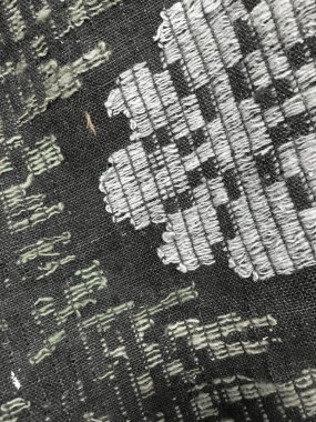 Geometrik Arkaplan. Klasik Etnik Motif. Beyaz El yapımı Kumaş. Siyah ve Aqua Menthe Yeşil Nakış Tasarımı. Keten Giysi Arkaplanı. Belorus Tekstil. Geleneksel Belorusça Yazdırma.