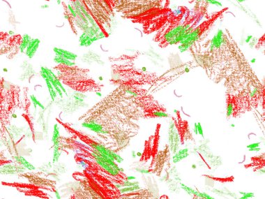 Modern Doodle Header. Kırmızı 'da Şirin Büyük Çağdaş Geometrik Desen, Yatay Şablon' da Pembe Arkaplan. Büyük Çağdaş Küçük Yazdırma. Pastel Doodle Başlığı.