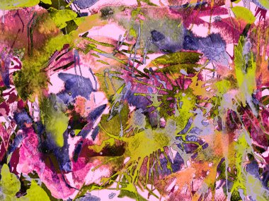 Sıvı, pürüzsüz desen. Kırmızı suluboya fırça darbesi grunge tasarımı. Suluboya kaotik sıçrama boya tasarımı. Elle çizilmiş mürekkep lekeleri. Toprak sıçrama deseni. Sıvı damlayan fırça sonsuz iz. 