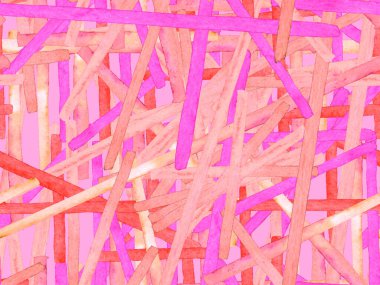 Bauhaus Kusursuz Düzen. Suluboya Geometrik Kırmızı Pembe Çizgiler Tasarımı. Sanat Organik Geo Arkaplanı. Büyük Sanatsal Asgari Baskı. Moda Eğlencesi Soyut Boyası Suluboya Renk Çizgileri.