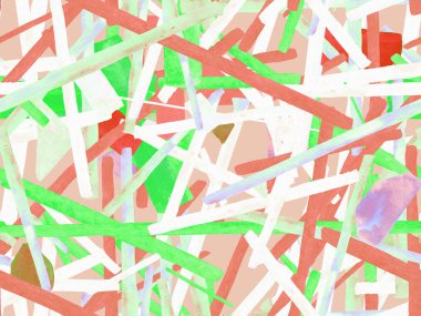 Bauhaus Kusursuz Düzen. Suluboya Geometrik Kırmızı Pembe Çizgiler Tasarımı. Sanat Organik Geo Arkaplanı. Büyük Moda Asgari Baskı. Moda Eğlencesi Soyut Boyası Suluboya Renk Çizgileri.