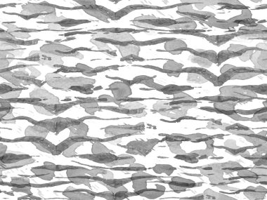 Tek renkli ve gri tonlu Afrika deseni. Çizgili, kusursuz desen. Suluboya Kamuflaj Tasarımı. Soyut Safari fayansı. Geometrik hayvan dokusu. Zebra Deri İzi. Hayvan Kamuflajı Arkaplanı.