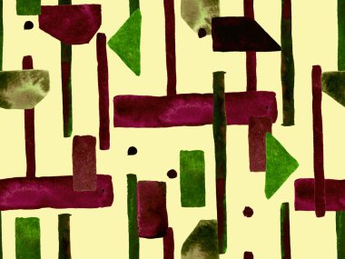 Bauhaus Kusursuz Düzen. Suluboya Geometrik Sarı Safran Çizgileri Tasarımı. Sanat Organik Geo Arkaplanı. Büyük Moda Asgari Baskısı. Moda Eğlencesi Soyut Boyası Suluboya Renk Çizgileri.
