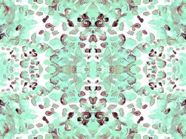 Yeşil Leopar Kusursuz Desen. Suluboya El Çita Yazısı. Vahşi Cilt Egzotik Doku. Geometrik Kürk arka planı. Leopar ve Jaguar Deri. Suluboya El Boyalı Cilt Deseni.