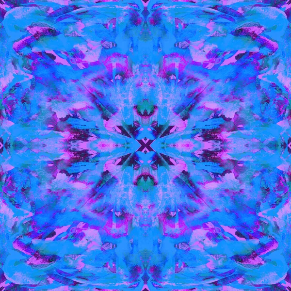 Fırça darbeleri. Beyaz Indigo Suluboya geometri baskısı. Pastel boyalı suluboya arka plan. El çizimi soyut sanat çizgisi. Tekrar eden mayo desenli. Fırça darbesi modern baskı.