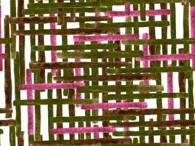 Bauhaus Kusursuz Düzen. Suluboya Geometrik Kırmızı Pembe Çizgiler Tasarımı. Sanat Organik Geo Arkaplanı. Büyük Çağdaş Asgari Yazdırma. Moda Eğlencesi Soyut Boyası Suluboya Renk Çizgileri.
