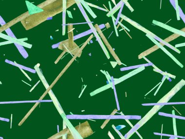 Bauhaus Kusursuz Düzen. Suluboya Geometrik Yeşil Teal Çizgileri Tasarımı. Sanat Organik Geo Arkaplanı. Büyük Moda Asgari Baskı. Moda Eğlencesi Soyut Boyası Suluboya Renk Çizgileri.