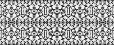 Eğlenceli Dikdörtgen İkat Uyumu. Siyah ve Beyaz Suluboya Etnik Tasarım. Boya fırçası Python arka planı. Sembol geometrik mayo deseni. Etnik Kusursuz Düzen. Yılan Derisi Rastgele Doku.